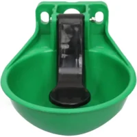 Bebedero tipo bowl bovino verde acero negro SOPECR 32.5cmx23 en Costa Rica