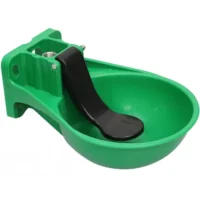 Bebedero tipo bowl bovino verde acero negro SOPECR 32.5cmx23 en Costa Rica