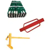 Combo de paquete de 100 postes de acero Q235 de 1.83 m, martillo para instalación y gato SOPECR